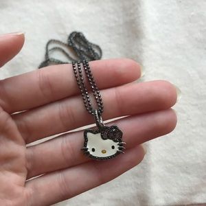 Hello Kitty Black Diamond Necklace